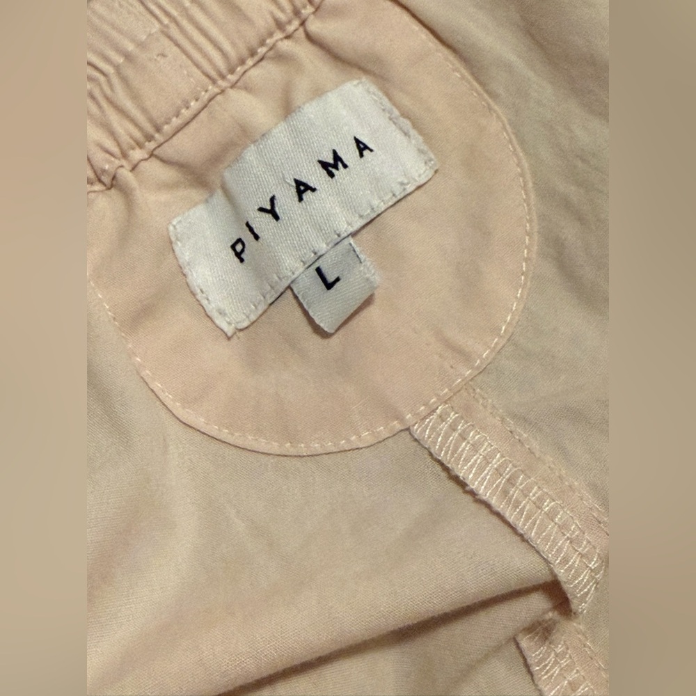 Piyama Nicolette Sleep Set - Cotton - Nude - Size Large - Picture 6 of 7